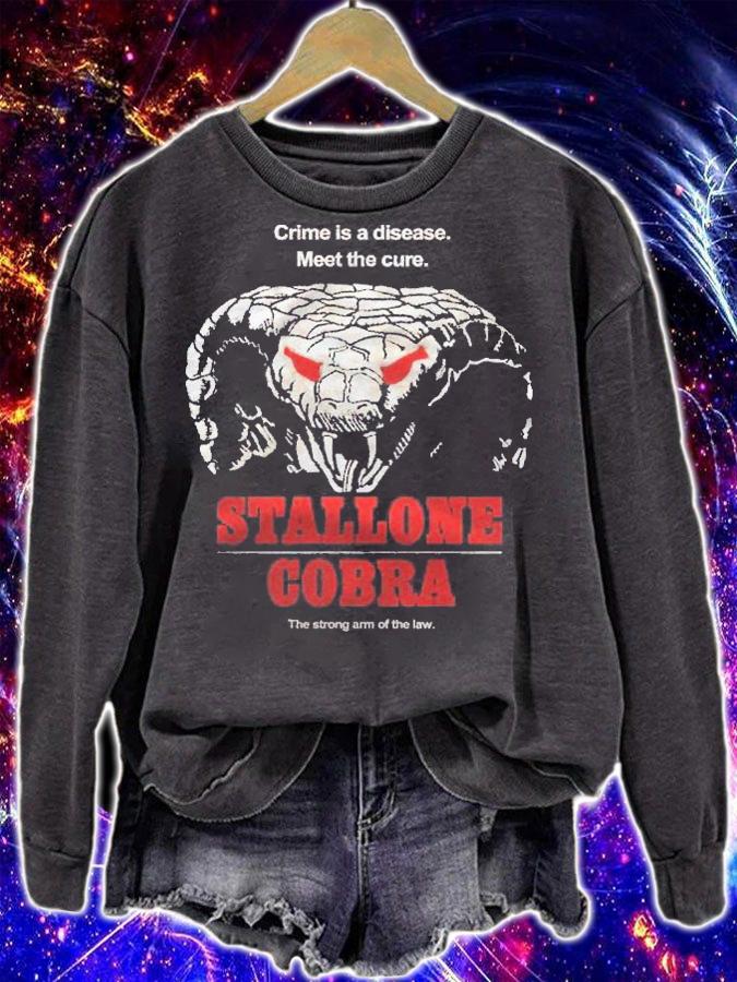 Crime Is A Disease Meet The Cure Stallone Cobra The Strong Arm Of The Law shirt t-shirt sweatshirt