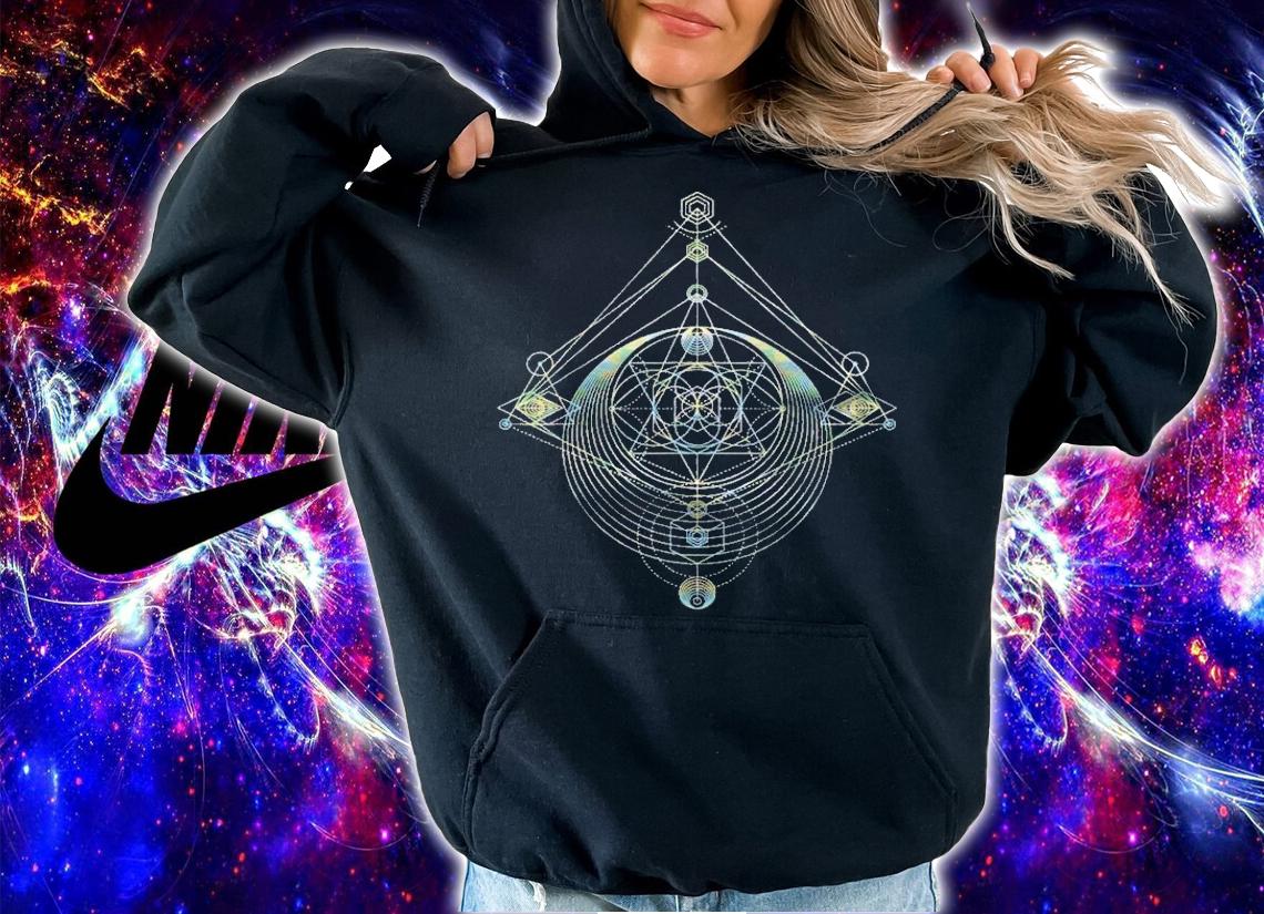 Geometric Circle Shapes Angles Pattern Sacred Geometry Shirt t-shirt