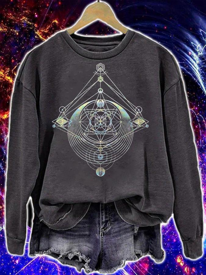 Geometric Circle Shapes Angles Pattern Sacred Geometry Shirt t-shirt