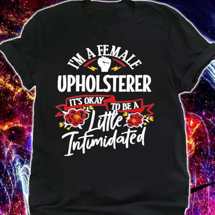 I'm A Female Upholsterer It's Okay To Be A Little Intimidated T-Shirt t-shirt shirt