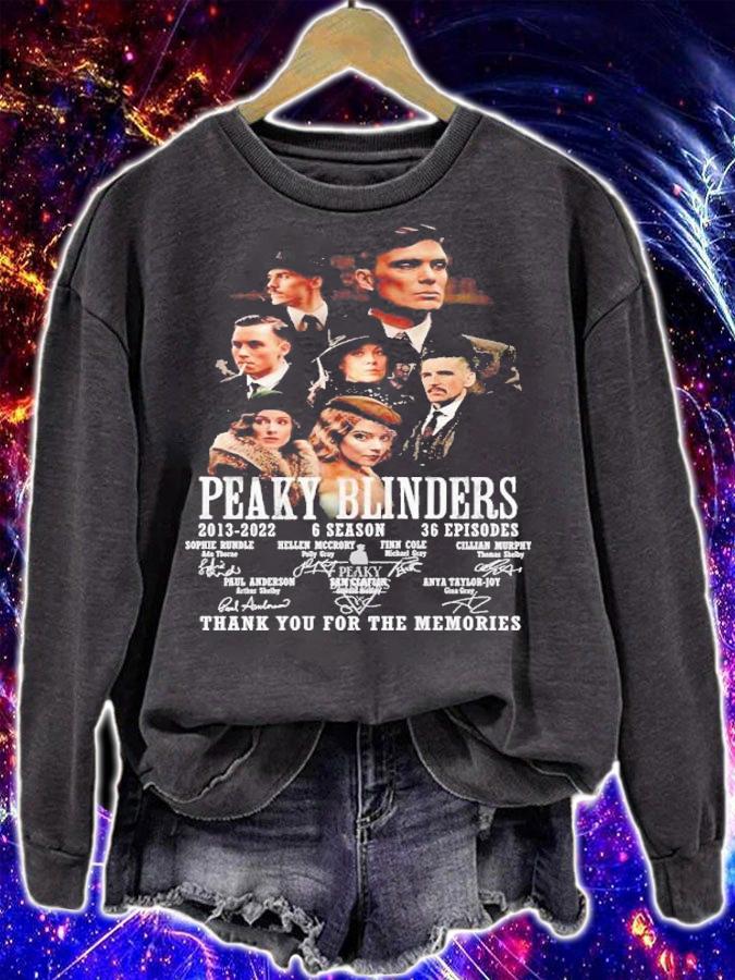 Peaky Blinders 2013-2022 6 season 36 episodes signatures shirt t-shirt sweatshirt