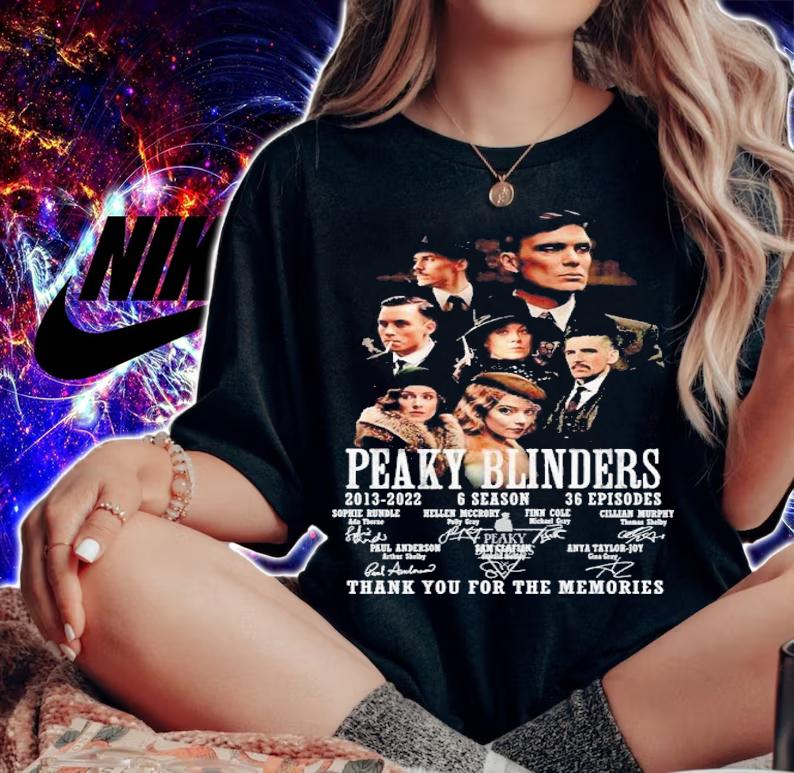 Peaky Blinders 2013-2022 6 season 36 episodes signatures shirt t-shirt woman shirt