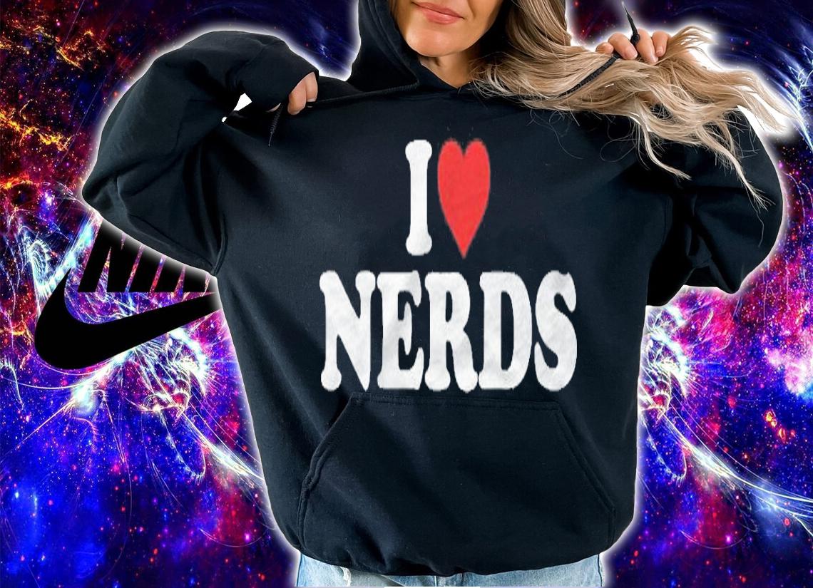 I Love Nerds Heart Pullover Shirt t-shirt