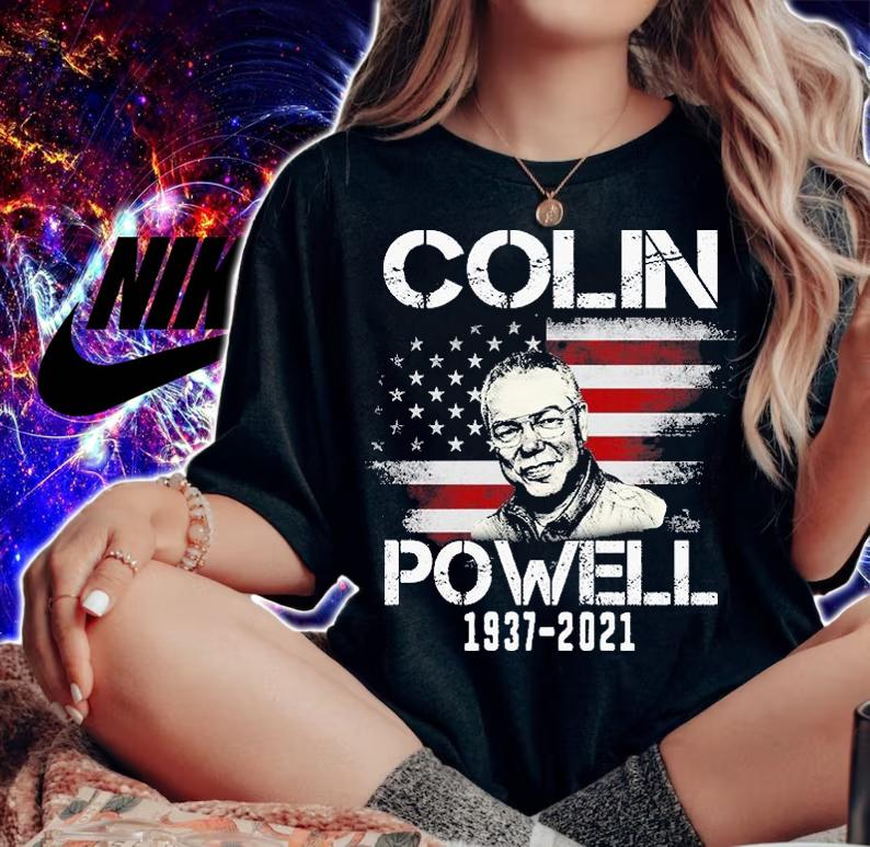RIP Colin Powell American Flag T-Shirt t-shirt woman shirt