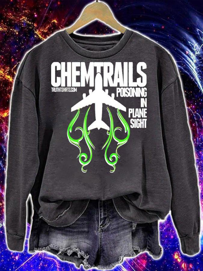 Chemtrails Poisoning In Plane Sight t-shirt