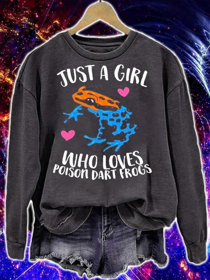 Just A Girl Who Loves Poison Dart Frogs T-Shirt t-shirt sweatshirt