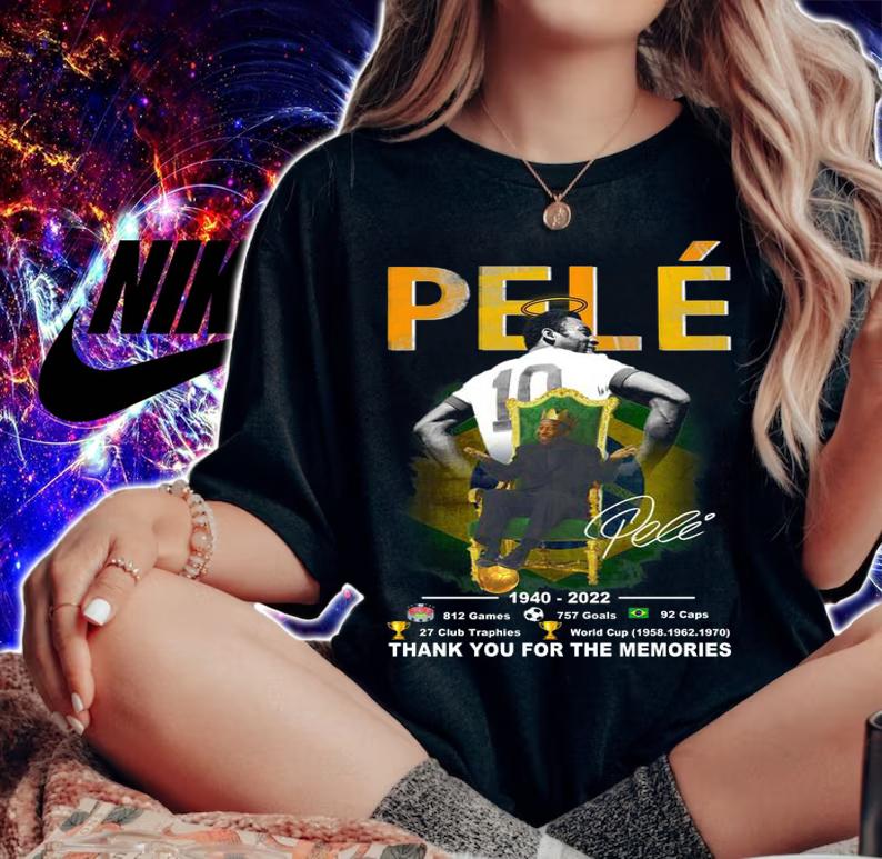King Pelé 1940 2022 Signature Thank You For The Memories t-shirt