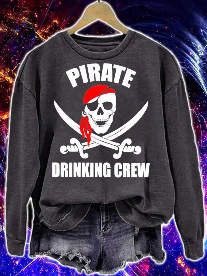 Pirate Drinking Crew Team Rum Beer shirt t-shirt sweatshirt