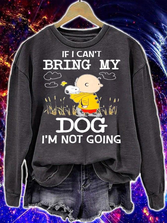Snoopy And Charlie Brown If I Can't Bring My Dog I'm Not Going Shirt t-shirt