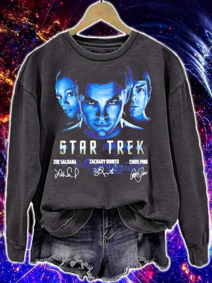Star Trek Zoe Saldana Zachary Quinto And Chris Pine Signatures Shirt t-shirt sweatshirt
