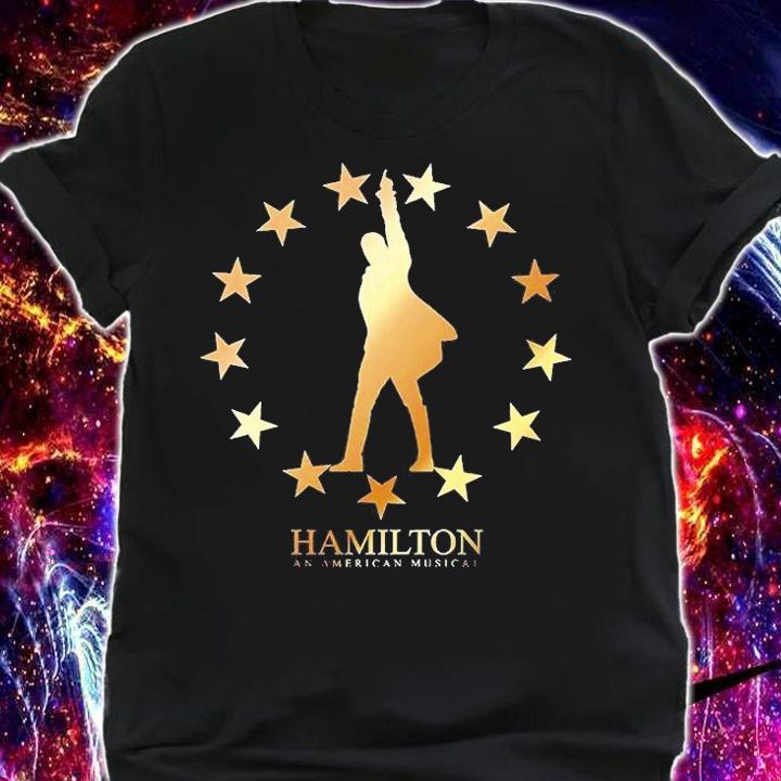 Hamilton An American Musical Golden Stars T-Shirt t-shirt