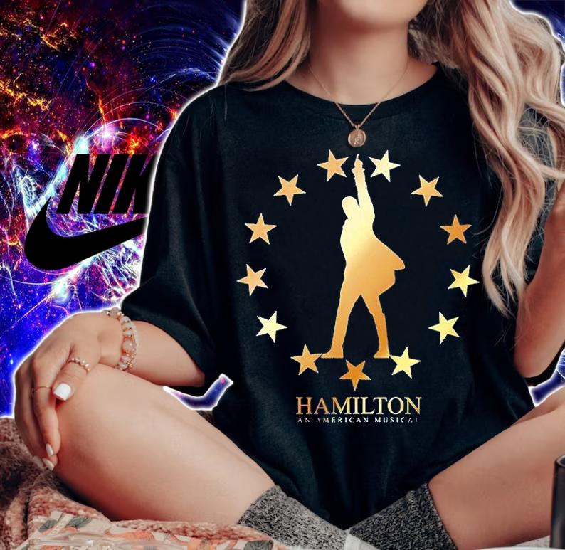 Hamilton An American Musical Golden Stars T-Shirt t-shirt