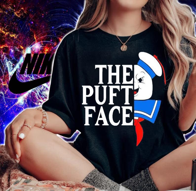 Ghostbusters Stay Puft Marshmallow Man The Puft Face Shirt t-shirt woman shirt