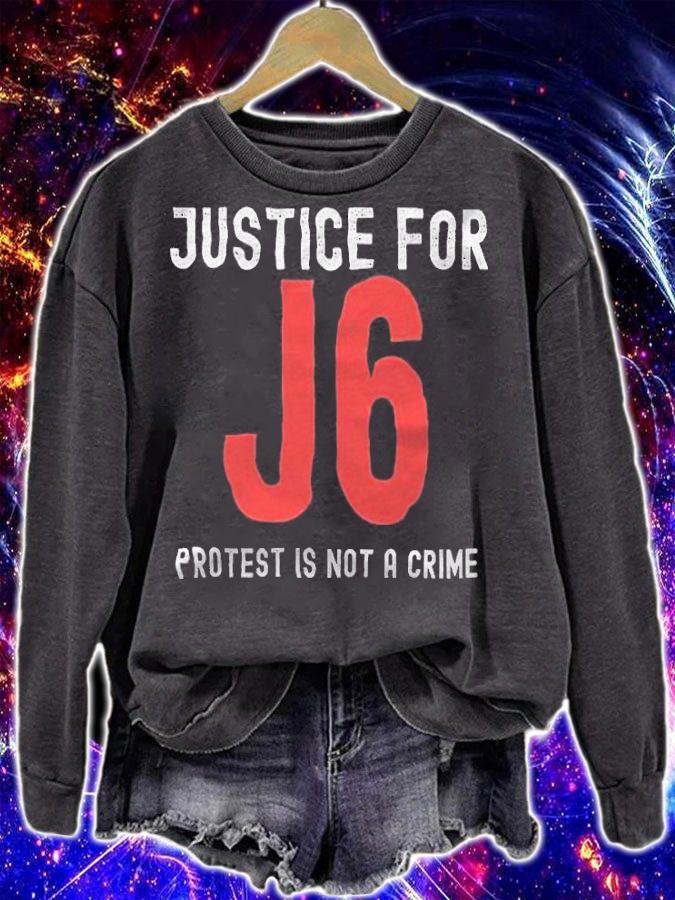 Justice for J6 Protest Is Not A Crime T-Shirt t-shirt sweatshirt