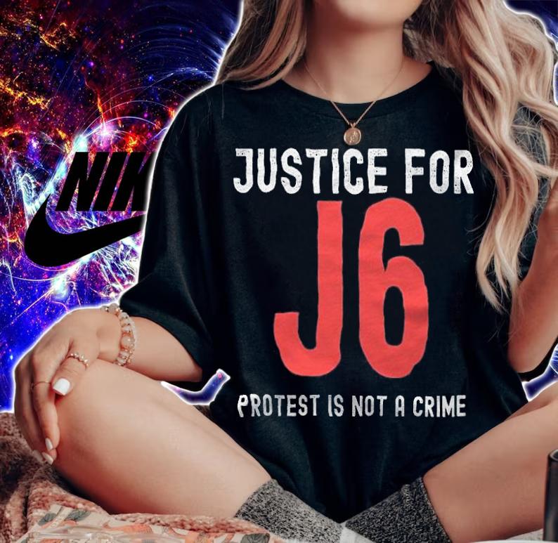 Justice for J6 Protest Is Not A Crime T-Shirt t-shirt woman shirt