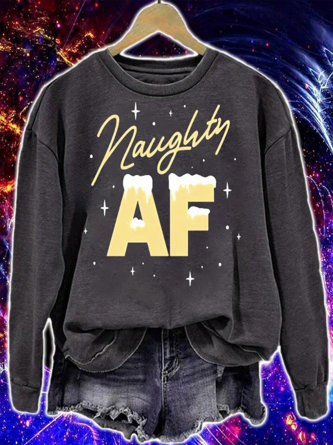 Naughty AF Christmas Shirt t-shirt sweatshirt