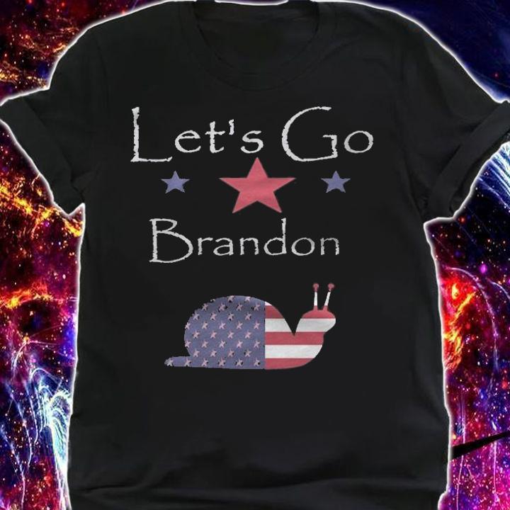 Premium let's Go Brandon Snail USA Flag T-Shirt t-shirt shirt