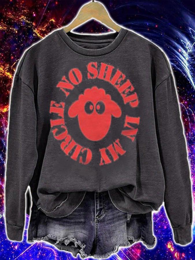 Sheep in no sheep in my circle red shirt t-shirt sweatshirt