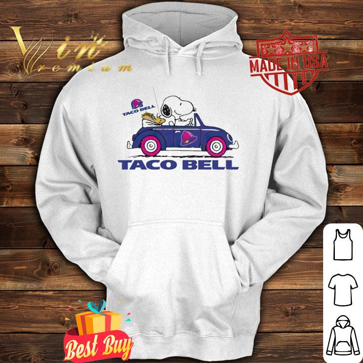 Snoopy And Woodstock Driving Car Taco Bell Flag t-shirt hoodie