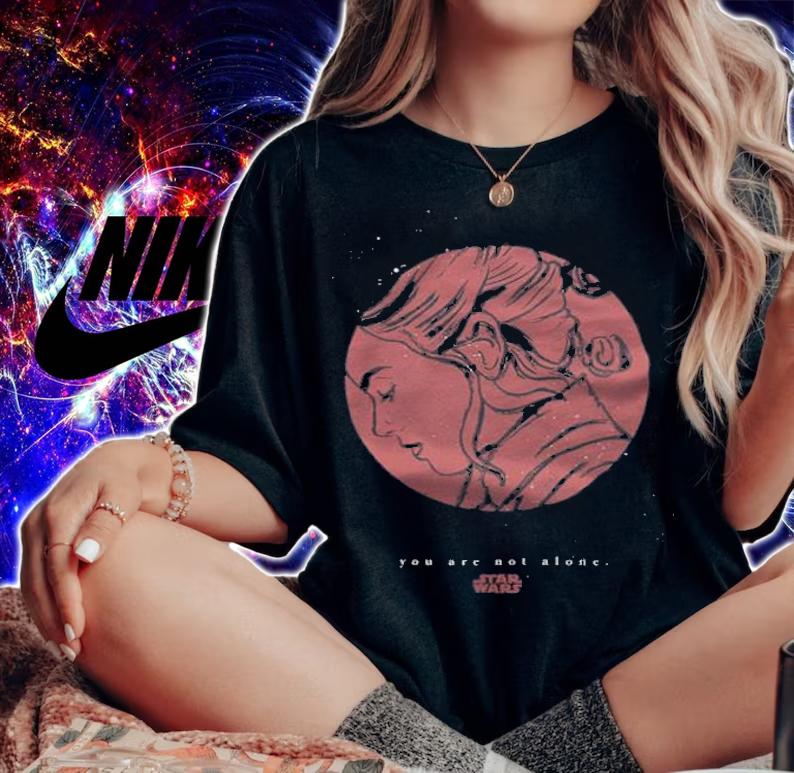 Star Wars Rey you are not alone T-shirt t-shirt woman shirt