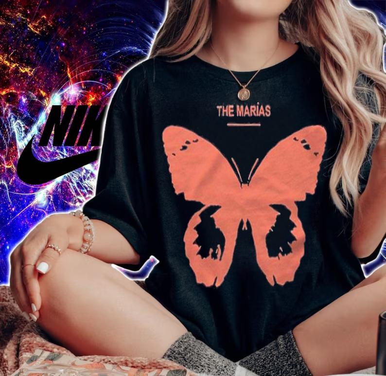 The Marias butterfly T-shirt t-shirt woman shirt