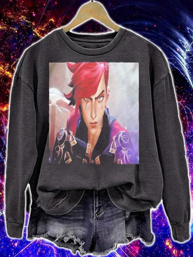 Vi fighter Arcane League of Legends 2021 T-shirt t-shirt sweatshirt
