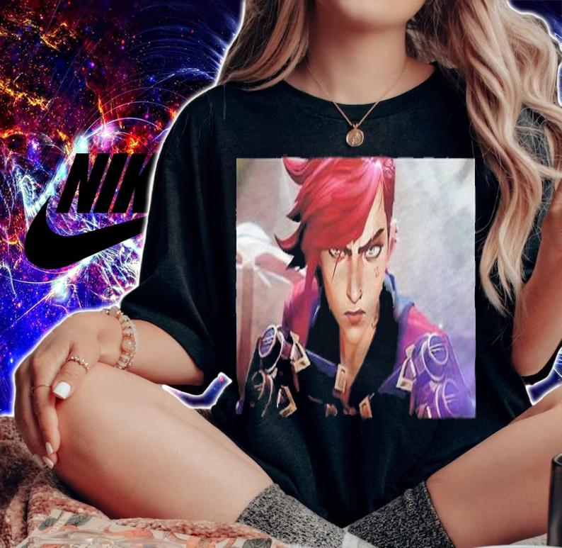 Vi fighter Arcane League of Legends 2021 T-shirt t-shirt woman shirt