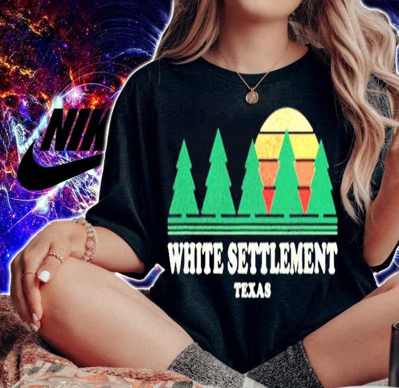 White Settlement Tx Vintage Throwback Retro 70S Design T-Shirt t-shirt woman shirt
