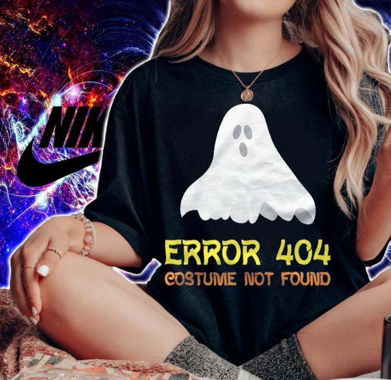 Halloween Shirt Error 404 Costume Not Found Shirt woman shirt