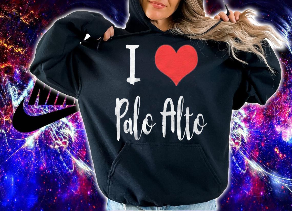 I Love Palo Alto Red Heart Shirt