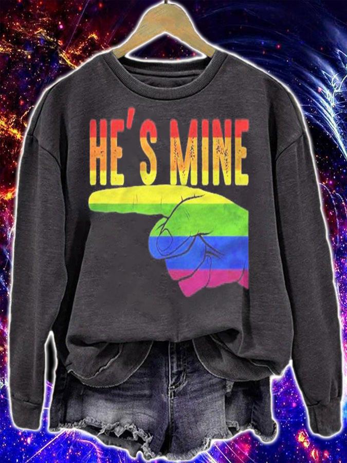 Im His Hes Mine Gay Couple Lesbian Matching Outcome shirt sweatshirt