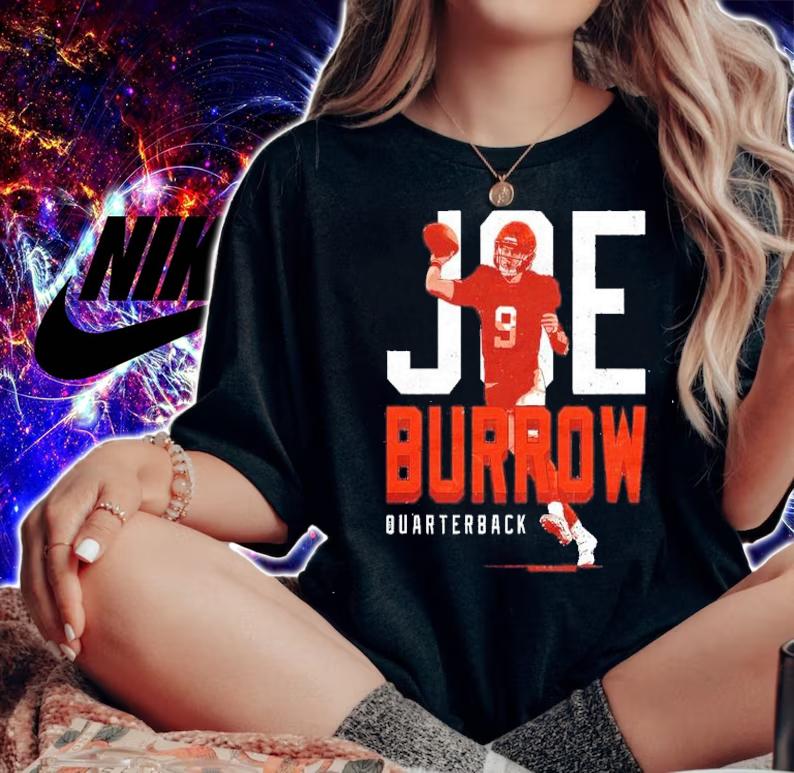 Joe Burrow Cincinnati Throw Football Shirt woman shirt