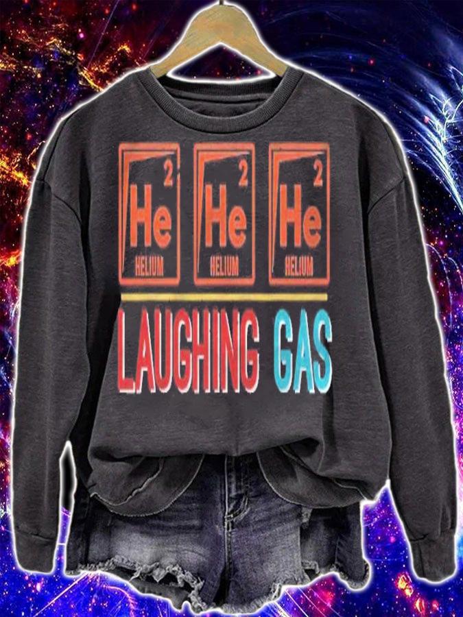 Laughing Gas He He He Funny Science Helium Nerd Gift T-shirt