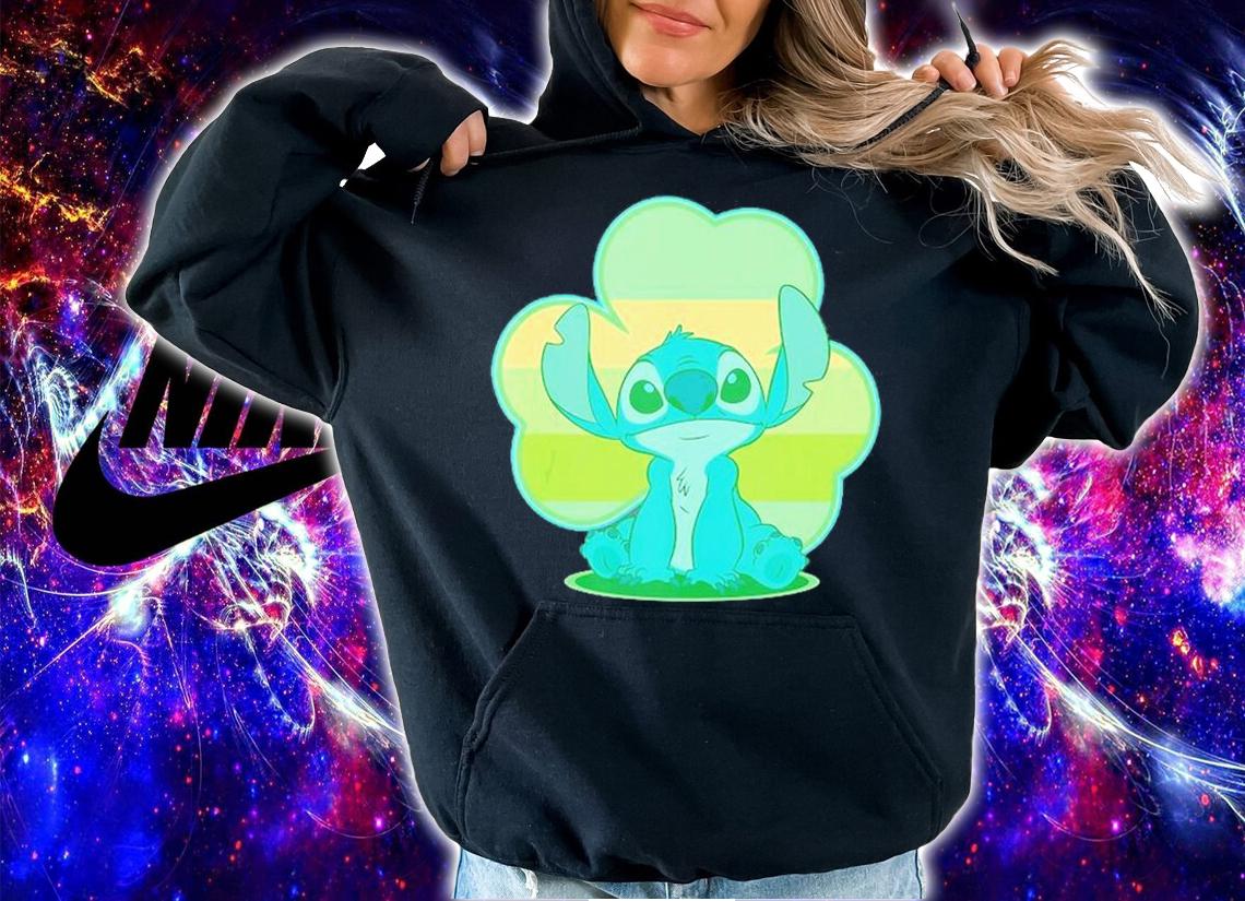 Lilo And Stitch St. Patricks Day Stitch Clover T-Shirt hoodie