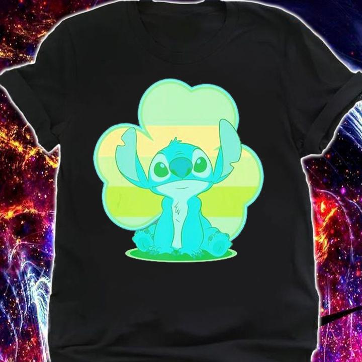 Lilo And Stitch St. Patricks Day Stitch Clover T-Shirt shirt