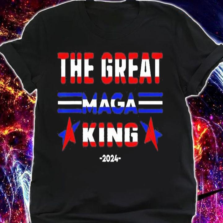 Mega King USA Flag Proud Ultra Maga Trump 2024 T-Shirt shirt
