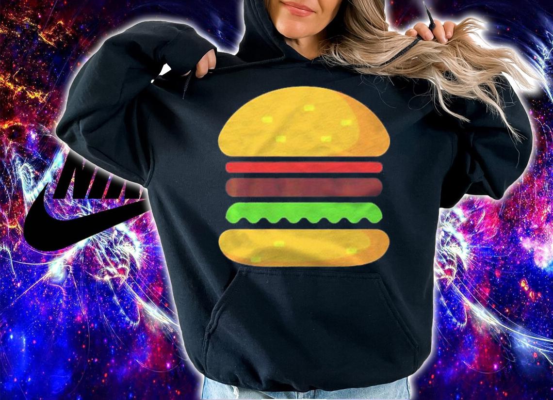 Minimalist Hamburger Premium Hamburger Lover Gift Shirt hoodie