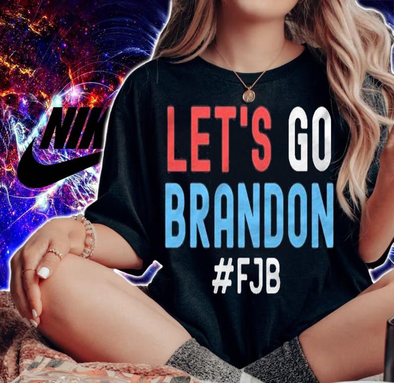 Official fJB Let's Go Brandon, Conservative Red White Blue T-Shirt woman shirt
