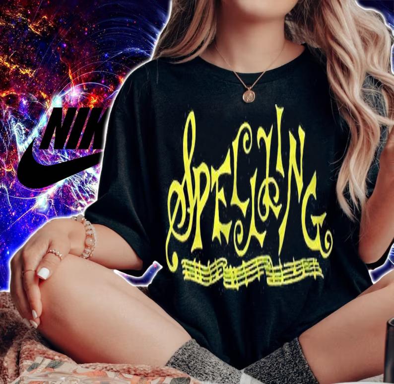 Spelling Graffiti music T-shirt