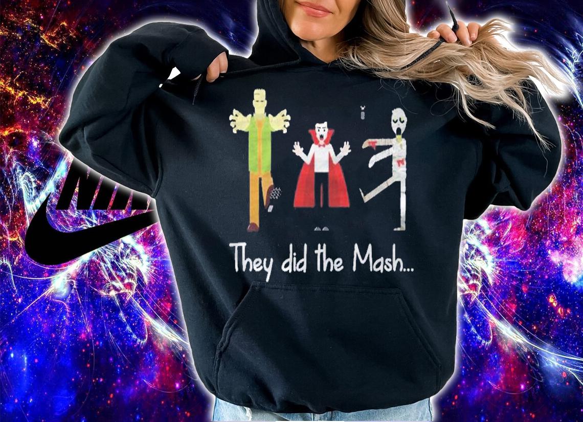 They Did The Mash Monster Mash Funny Halloween Shirt hoodie