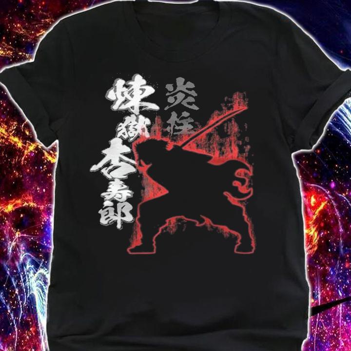Demon Slayer Rengoku fight shadow T-shirt