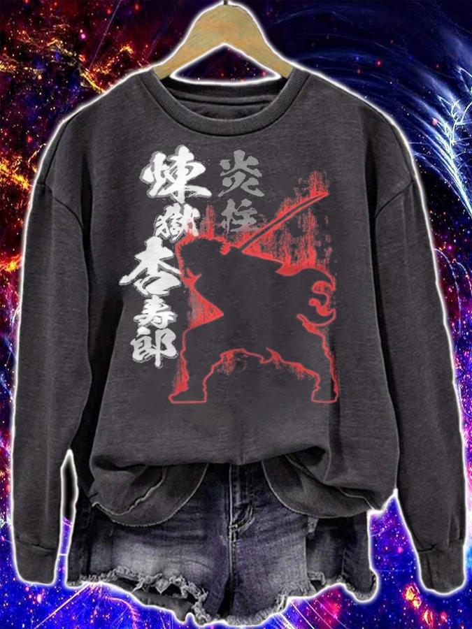 Demon Slayer Rengoku fight shadow T-shirt