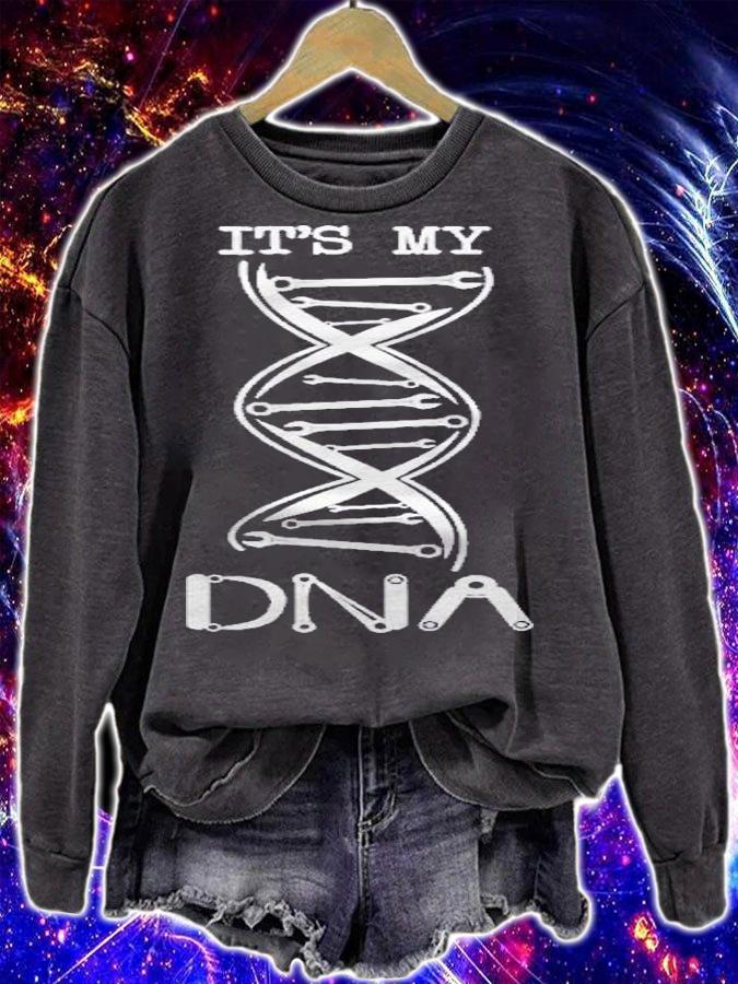 Funny Its In My Dna Wrench Screwdriver Mechanic Gift Shirt