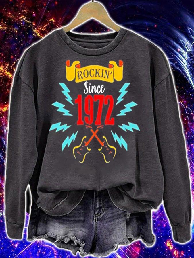 Rocking Since 1972 Retro T-Shirt sweatshirt