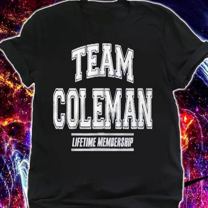 Team Coleman Proud Family Surname, Last Name Gift Shirt shirt