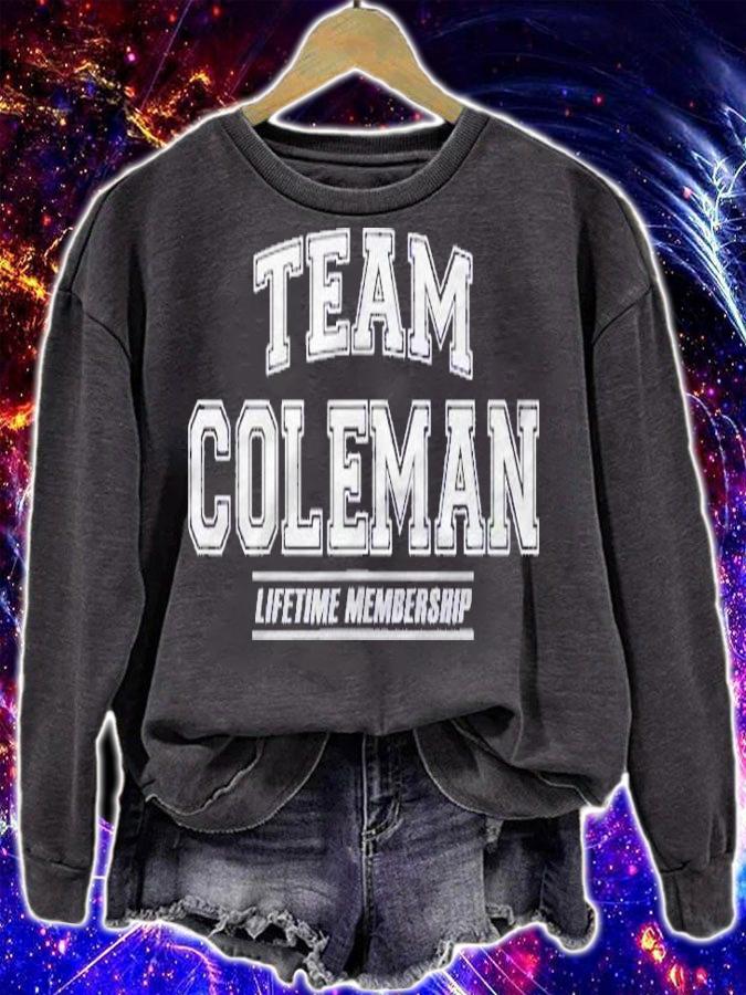 Team Coleman Proud Family Surname, Last Name Gift Shirt sweatshirt