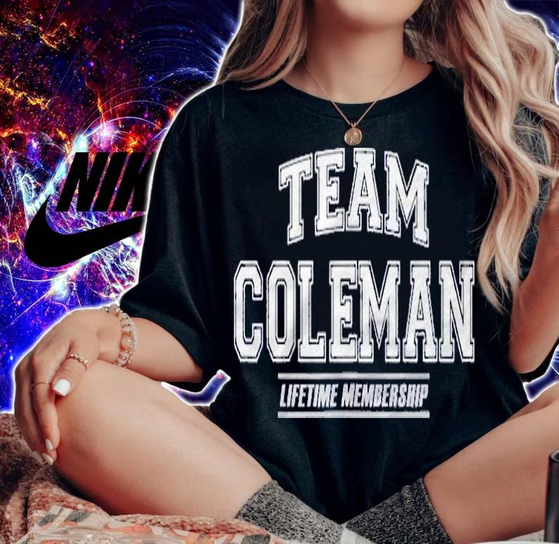 Team Coleman Proud Family Surname, Last Name Gift Shirt woman shirt