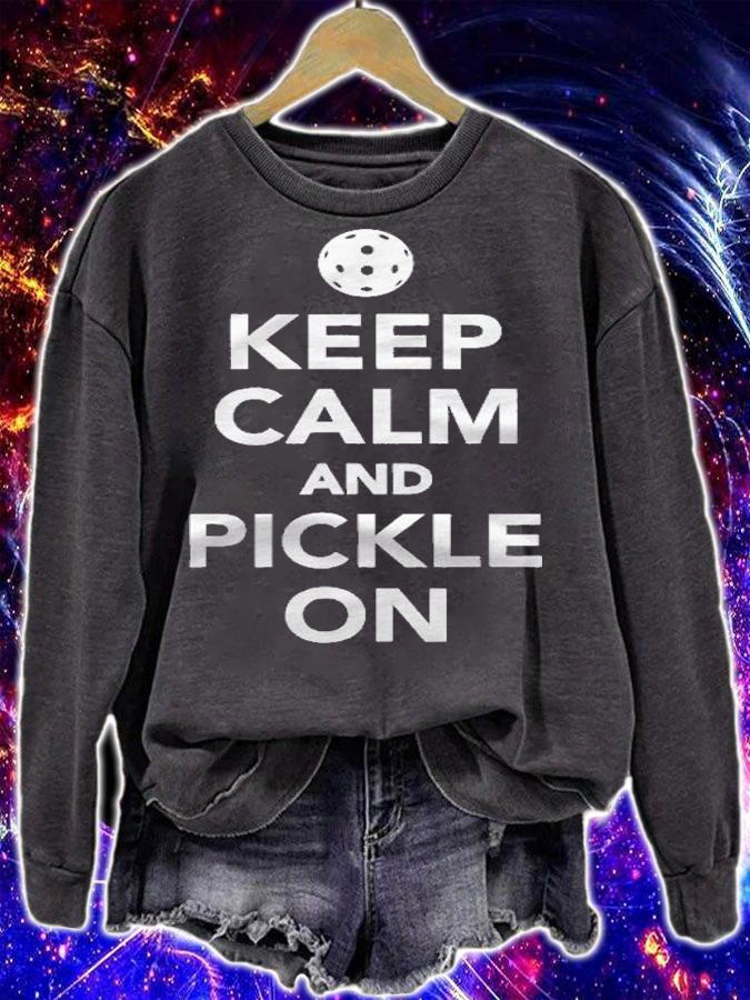 Keep Calm And Pickle On Pickleball Shirt