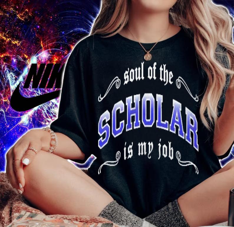 Scholar Is My Job Fantasy Mmo Gamer T-shirt woman shirt