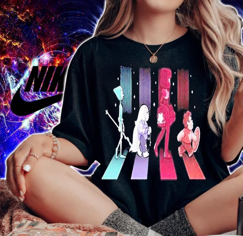 Steven Universe Crystal Abbey Road T-Shirt woman shirt